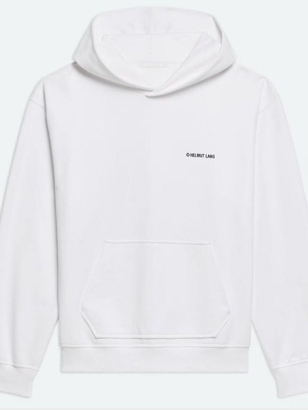 Helmut Lang- Mens-  Plastic Hoodie Sweatshirt, White *BNWT*